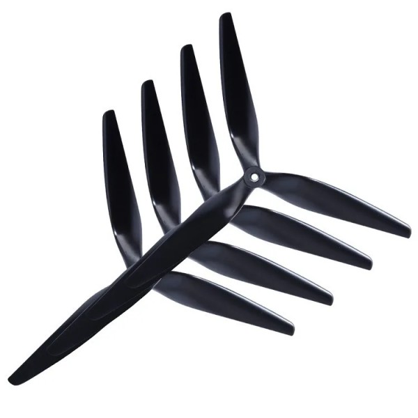 HQPROP 10 × 5 × 3 Drei-Klingen-Luftpropeller (Kit) FPV Durchfahrtsmaschine Kohlenstofffaser-Nylonpropeller 1050